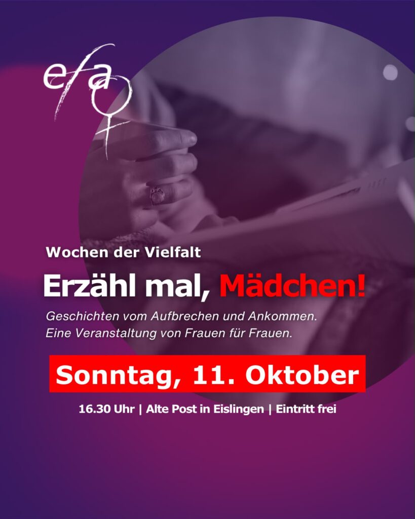 Einladung zur Veranstaltung im Rahmen der Wochen der Vielfalt in Eislingen.